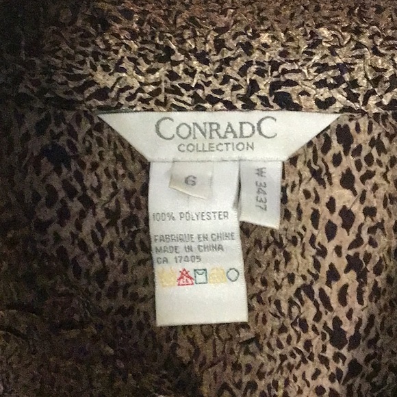 Conrad C animal print button down blouse - Picture 8 of 11